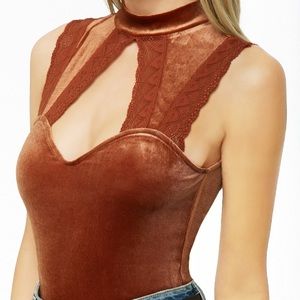 NWT Velvet Bodysuit